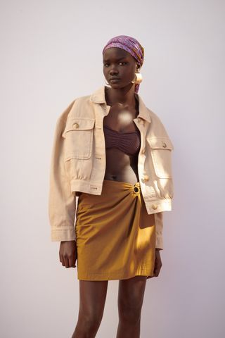 Zara + Cotton Jacket With Pockets