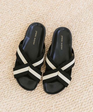 Jenni Kayne + Cotton Crossover Sandal