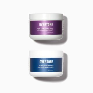 Overtone Haircare + Indigo for Brown Hair Conditioner Kit