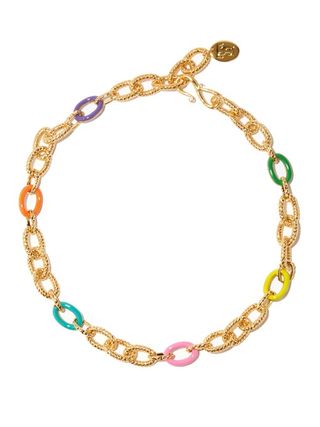 Sylvia Toledano + Atlantis Enamel Textured Chain Necklace