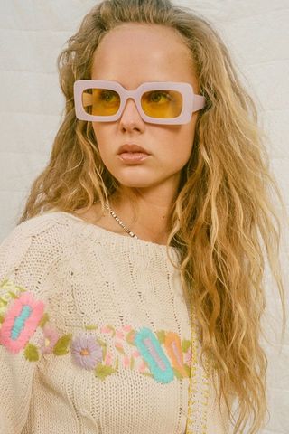 Urban Outfitters + Margot Chunky Rectangle Sunglasses