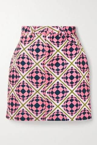 Maisie Wilen + Primetime Printed Shell Mini Skirt