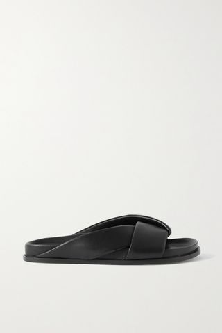 Emme Parsons + Leather Slides