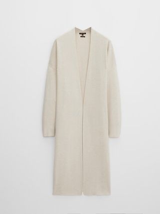 Massimo Dutti + Long Knit Coat