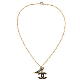 Susan Caplan Vintage + 2003 Chanel Heel Charm Pendant Necklace