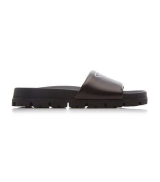 Prada + Nappa Leather Slide Sandals