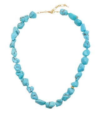 Anni Lu + Beach Cocktail Turquoise 18K Gold-Plated Necklace