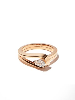 Repossi + Serti Inversé Diamond & 18kt Rose-Gold Ring