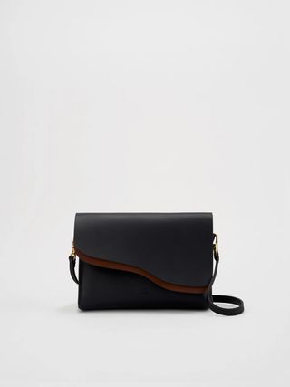 Atp Atelier + Scarlino Black Nappa Pouch Bag