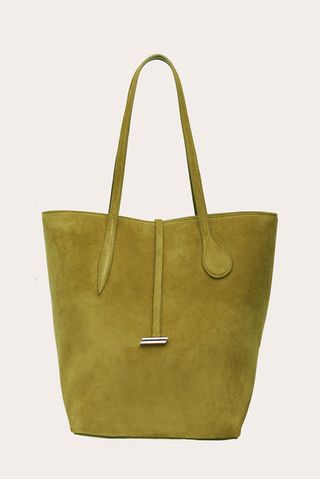 Little Liffner + Tall Sprout Tote Army Suede