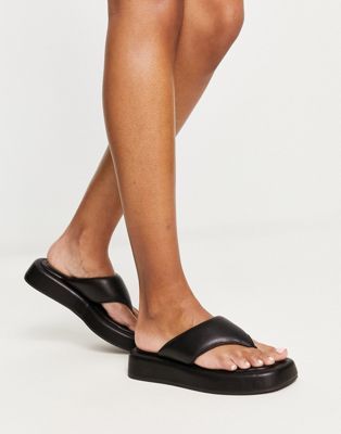 Asos Design + Fern Toe Thong Flat Sandals