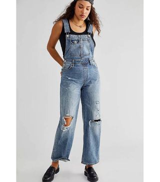 Free People + Crvy Destroyed Overall