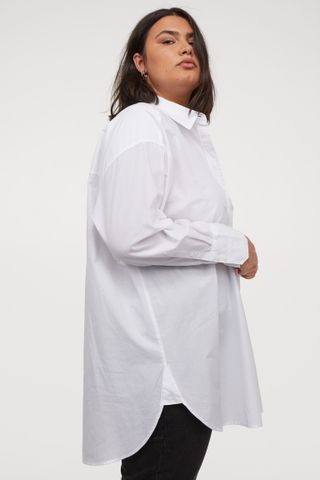 H&M+ + Oversized Cotton Shirt