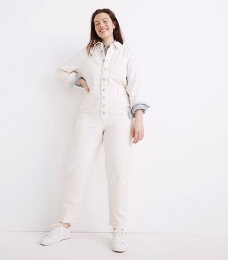 Madewell + Garment-Dyed Relaxed Coverall Jumpsuit