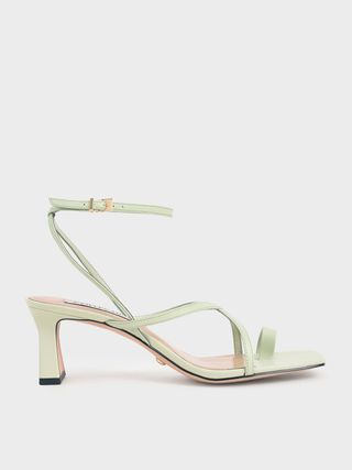 Charles & Keith + Strappy Crossover Sandals
