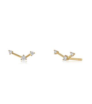 Edge of Ember + Constellation Diamond Stud Earrings
