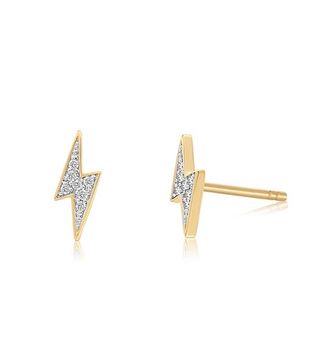 Edge of Ember + Bolt Diamond Stud Earrings
