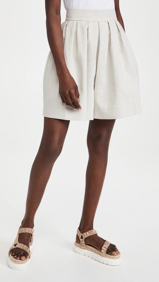 Rebecca Taylor + Linen Suiting Shorts