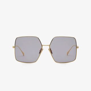 Fendi + Baguette Gold-Colored Sunglasses