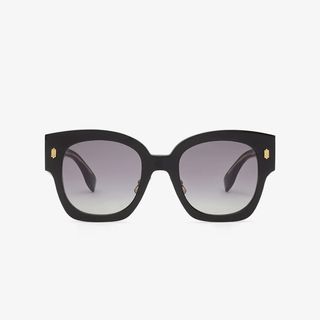 Fendi + Roma Black Acetate Sunglasses