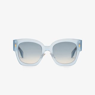 Fendi + Roma Light Blue Acetate Sunglasses