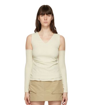 Andersson Bell + Cut-Off Drape T-Shirt