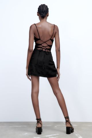 Zara + Short Linen Dress