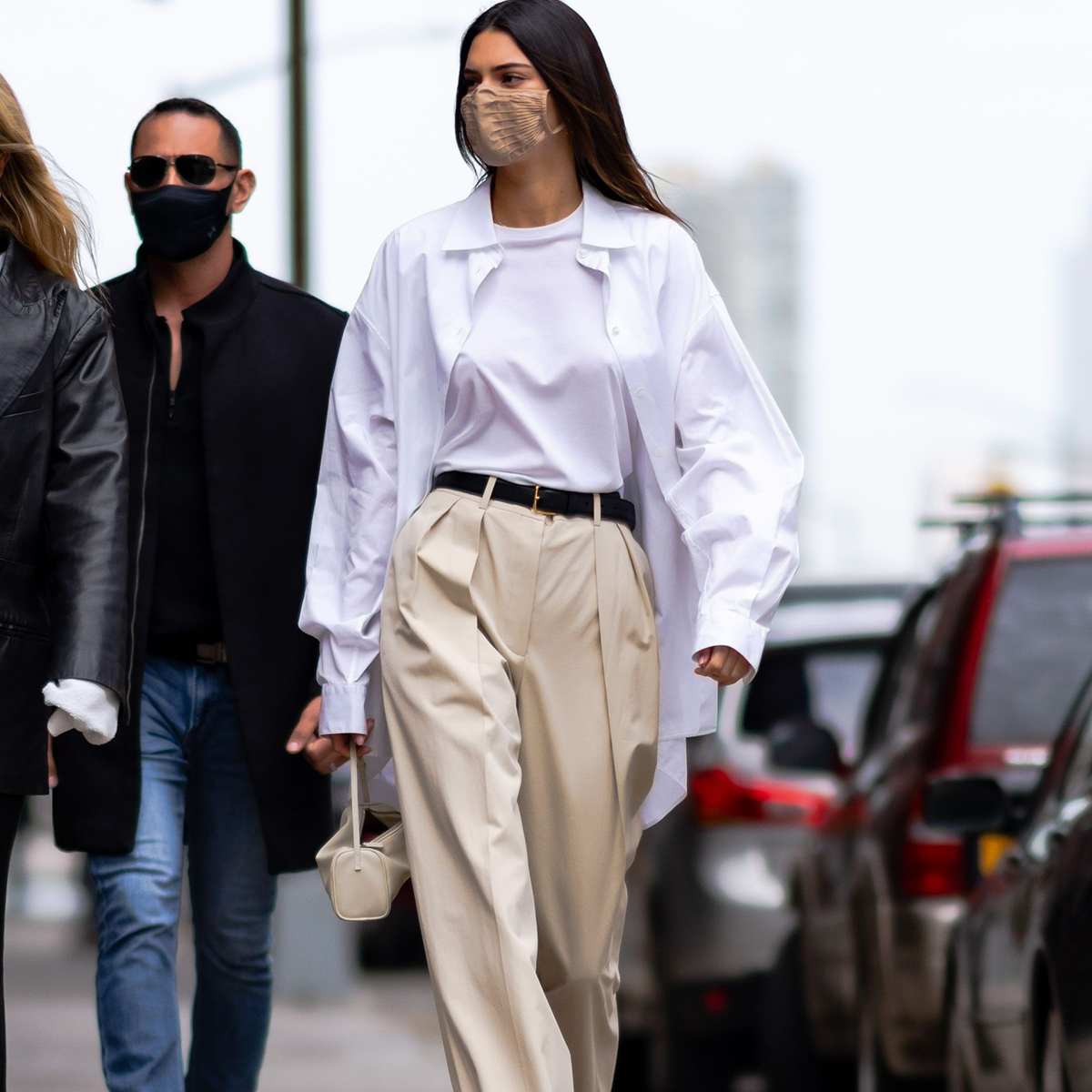 Kendall Jenner White Culottes Outfit