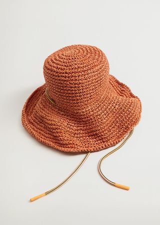 Mango + Crochet Straw Hat