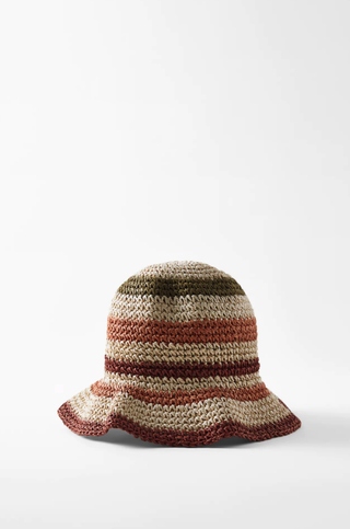 Zara + Striped Bucket Hat
