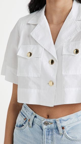 Ganni + Cotton Poplin Shirt