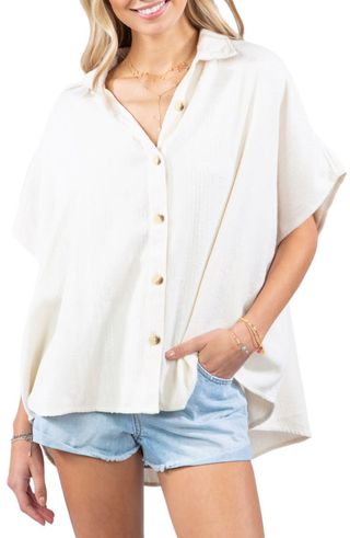 Rip Curl + Dune Oversize Button-Up Shirt