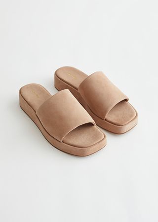 & Other Stories + Leather Platform Sandals