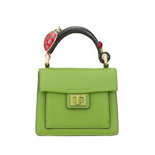 Mirta + Coccinella Top Handle Bag in Green