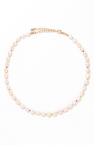 Petit Moments + Rainbow Freshwater Pearl Necklace