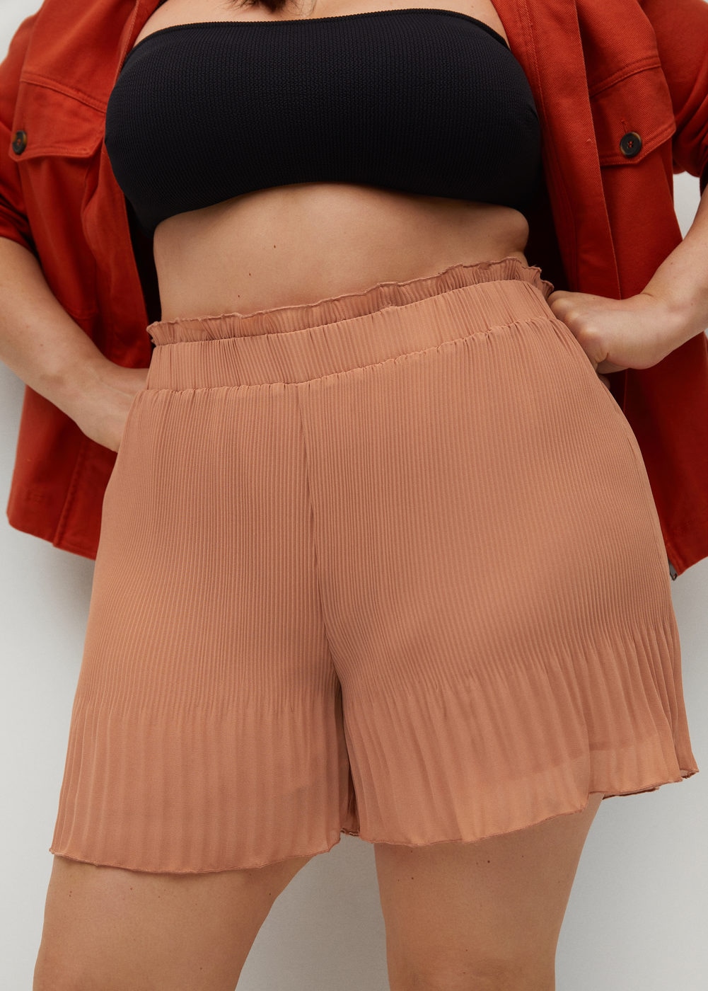 Violeta by Mango + Pleated Shorts
