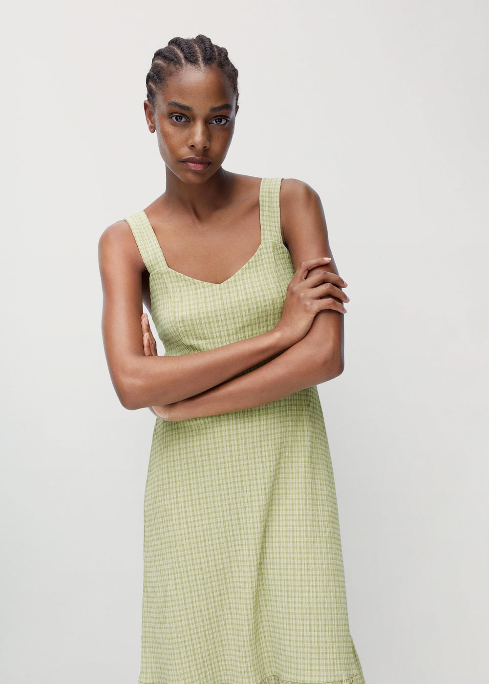 Mango + Gingham Check Dress