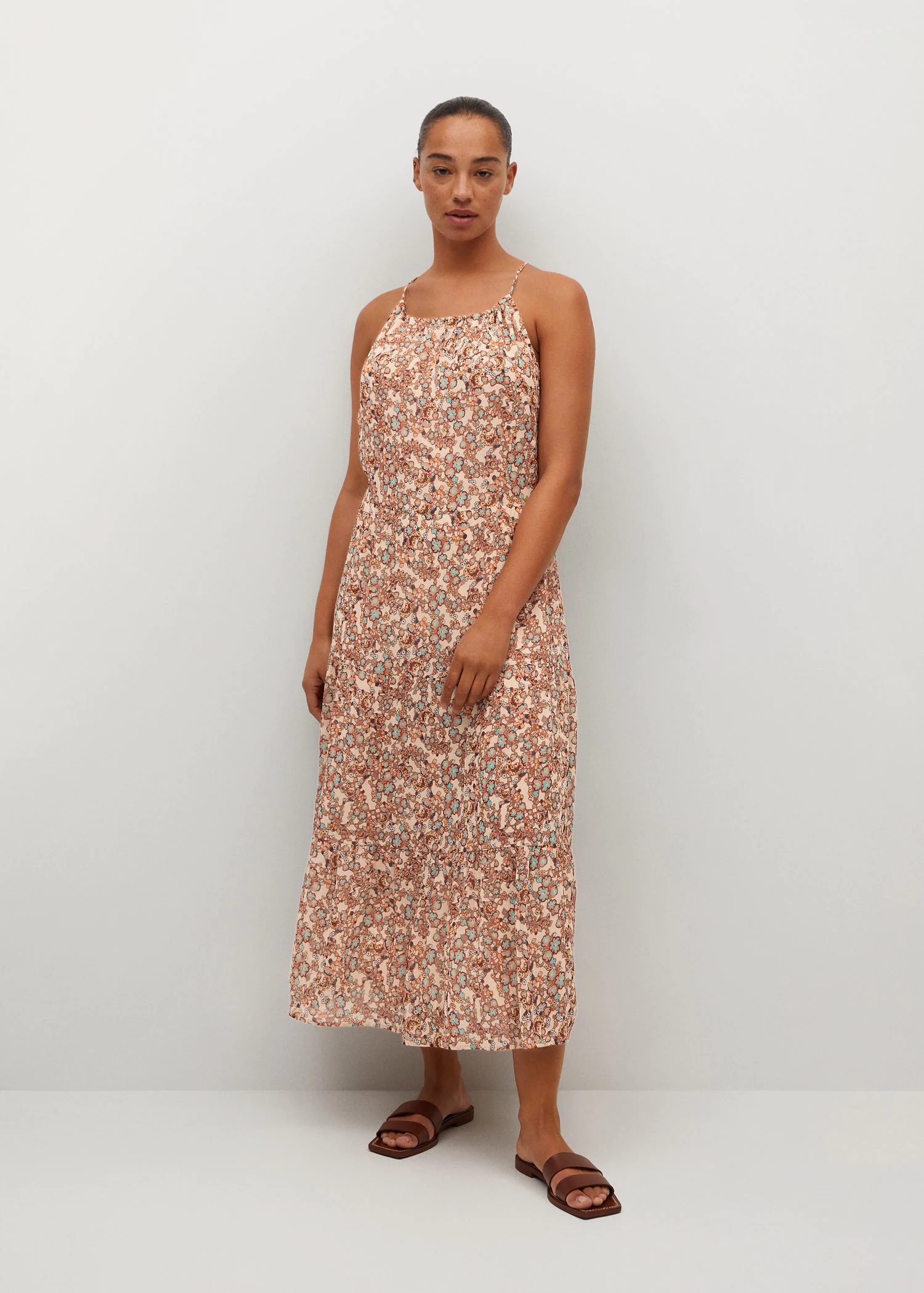 Violeta by Mango + Flowy Flower Printed Dress