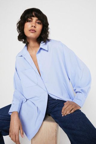 Warehouse + Shirt With Batwing Sleeve