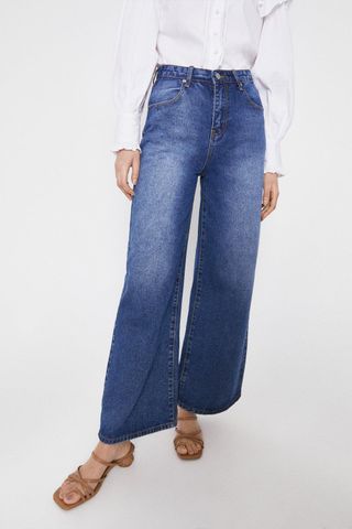 Warehouse + Denim Wide Leg Jean