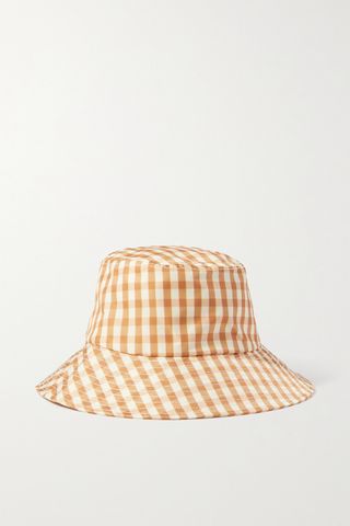 Loeffler Randall + Ivy Gingham Shell Bucket Hat