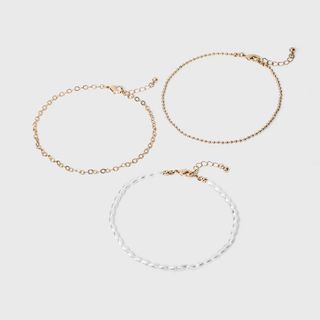 A New Day + Pearl Anklet Set 3pc