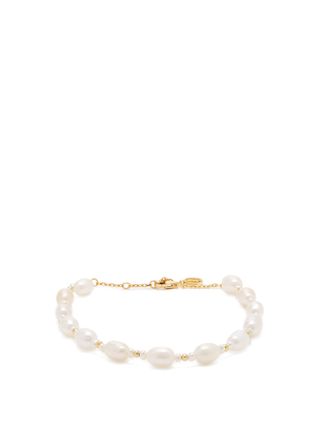 Anissa Kermiche + Serpent de Perles Pearl Gold-Plated Anklet