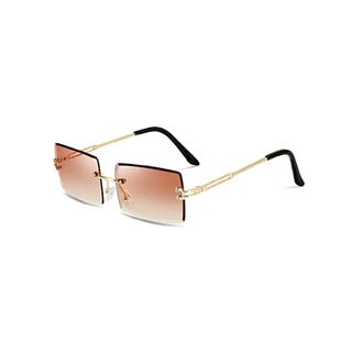 Weewooday + Rimless Rectangle Sunglasses