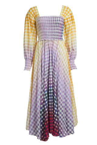 Abacaxi + Eva Dress in Cosmic Gingham