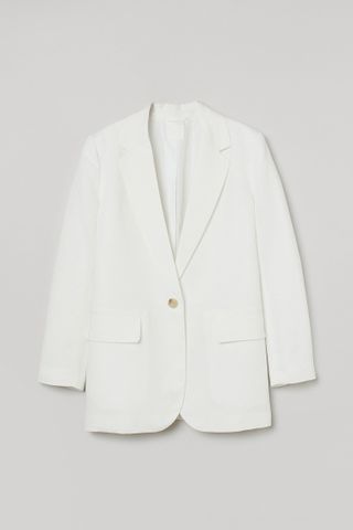 H&M + Oversized Linen Blazer