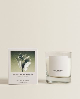 Zara Home + Aqua Bergamot Scented Candle
