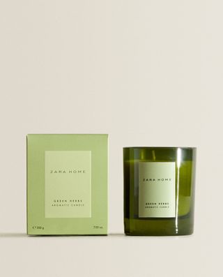 Zara Home + Green Herbs Scented Candle