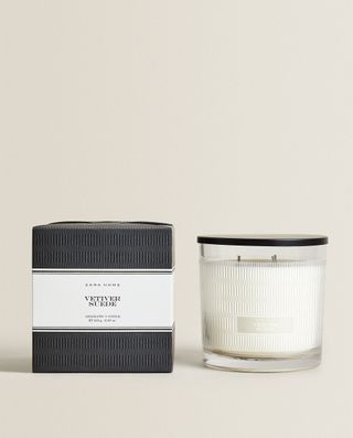 Zara Home + Vetiver Suede Scented Candle