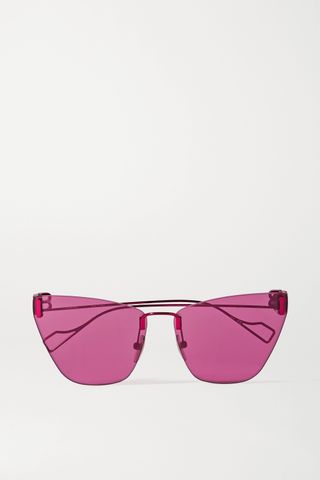 Balenciaga + Cat-Eye Metal Sunglasses